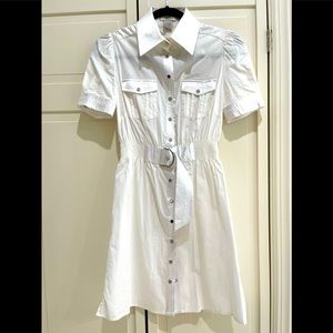 Vertigo Paris white shirt dress